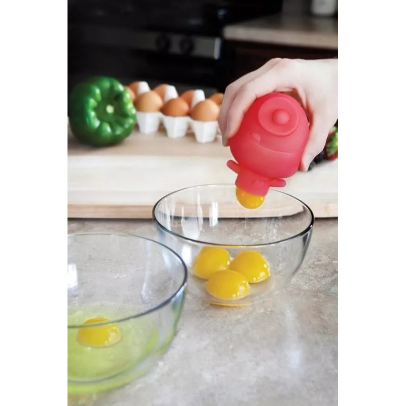 Talisman Designs Yolk Hero Egg Separator Red