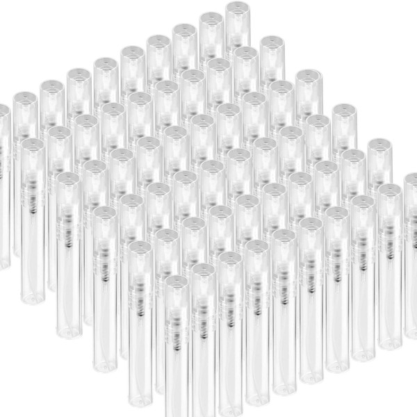 Fandamei 60PCS 5ml Mini Spray Bottle, Mini Clear Plastic Spray