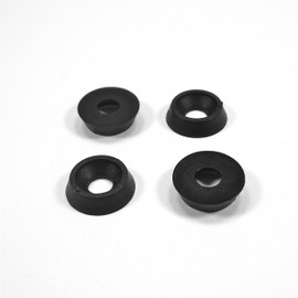 Ajile Plastic Countersunk Washer Rosette Made of Polyamide Black for M6 6 mm Metric Thread Countersunk Screw - 50 Pieces - RVF106x50-FBA
