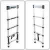 findmall Telescopic Ladder 6.6 Feet with Non-Slip Feet, Maximum Weight