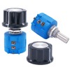 Taiss /2pcs 50K Ohm 10 Turn Rotatable Wire Precision Potentiometer,