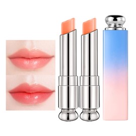 Tinted Lip Balm, Lip Gloss Color Changing Lipstick 2 Pcs Moisturising Lip Balm Moisturising Lip Care With Natural Oils, Long Lasting Non-Stick Moisturizing Lip Gloss for Women（#120）