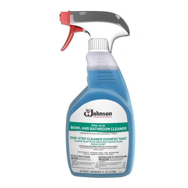 SC Johnson Professional Non-Acid Bowl and Bathroom Cleaner 32oz, 12