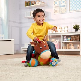 Melissa & Doug ¡Arre, Arre y Juega! Juguete de Actividades para Bebés, Caballo Multisensorial, Juguete Didáctico