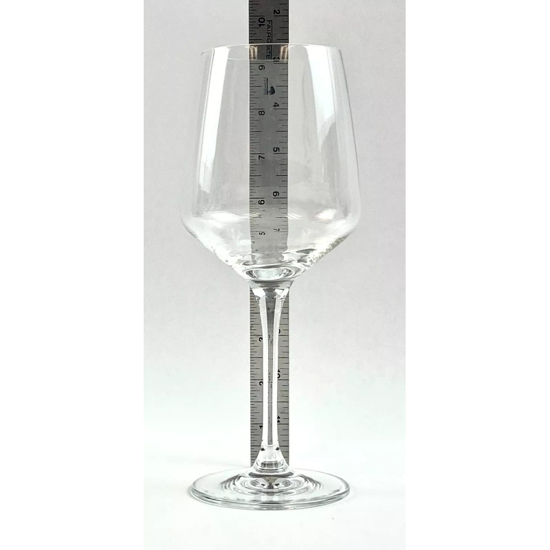 Rona Wine Glass Clear 3-3/4 inch Diameter Set of 2