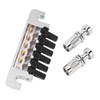 Guitar Bridge Tailpiece Reversible Wrap Around Saddle Bridge Stop Tailpiece