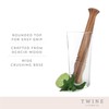 Twine Acacia Wood Mojito Muddler, Wooden Pestle Bar Accessory and