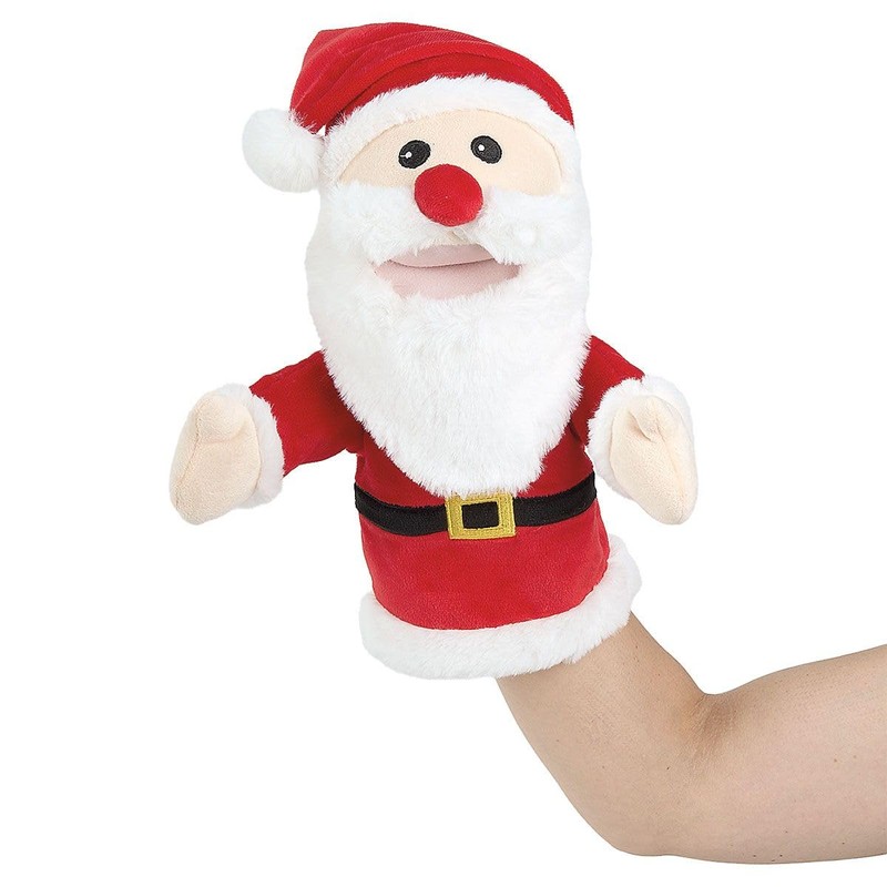 Current Christmas Hand Puppet, Santa - Toys, Children's, Interactive, 13"