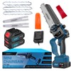 Cordless Chainsaw, Electric Chain Saw with 2 Pack 4000mAh Batteries,