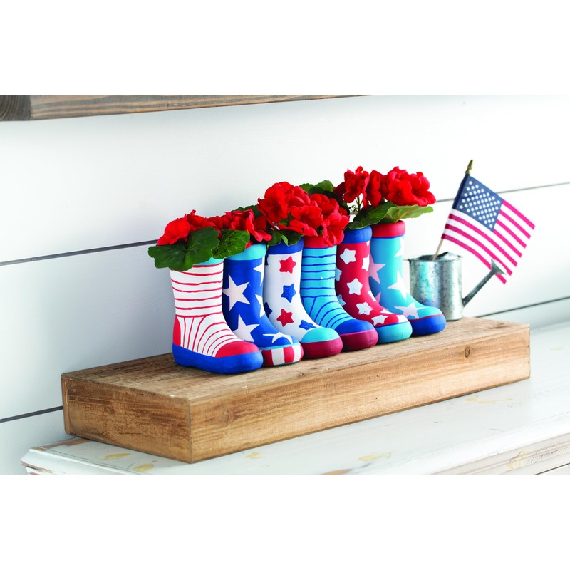 Fun Express Ceramics to Paint - DIY Ceramic Boot Vase