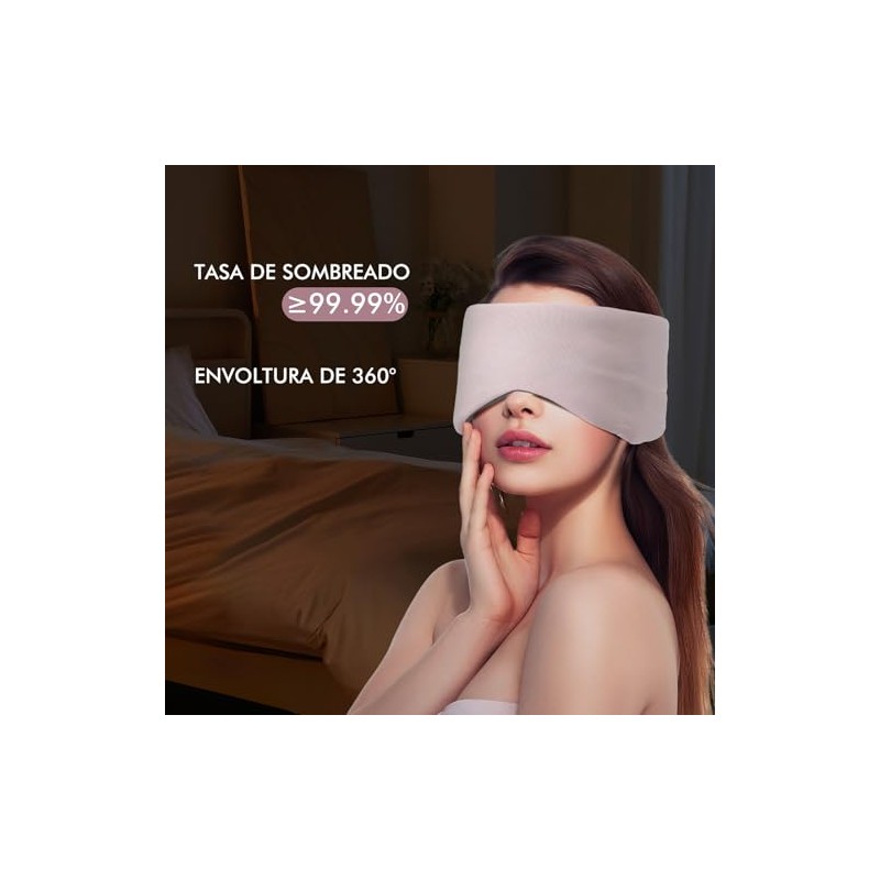 Antifaz para Dormir, Disponible a Doble Cara, Suave y Cómoda,