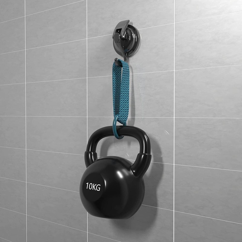 SOCONT Heavy Duty Vacuum Suction Cup Hooks, Gun Silver Plated