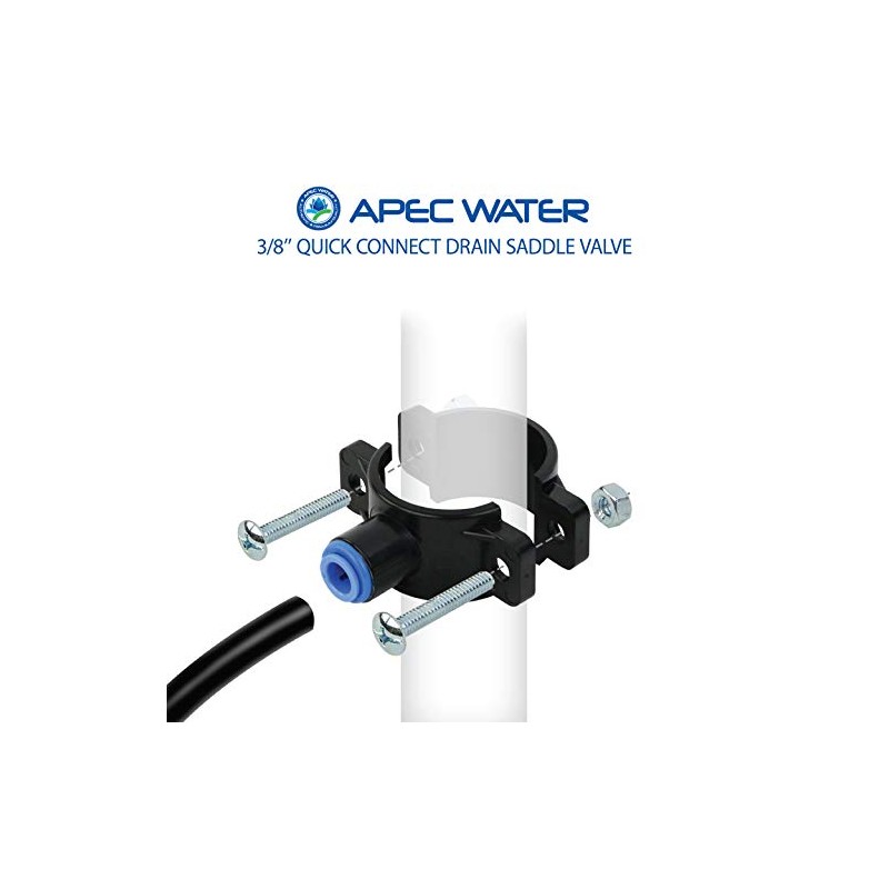APEC Water SADDLE-DRAIN-3-8 Drain Saddle Valve 3/8" for Under-sink Reverse