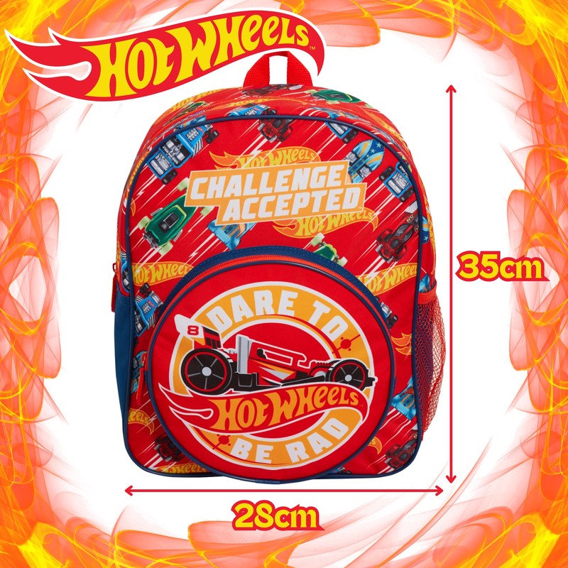 Hot Wheels Backpack For Kids Large Cars School Travel Sports