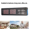 LED Large Perpetual Calendar Digit Desk Wall Clock for Bedroom