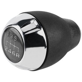 CARBBIA 68085312AA 6 Speed Shift Knob Manual Transmission Chrome Gear Shifter Knob Compatible with Jeep Wrangler JK 2007-2018 68085312AB 52060485AG