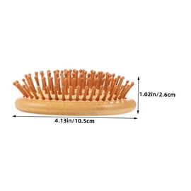 FOMIYES 3pcs Bamboo Scalp Comb Massager No Handle Design Hair Massage Brush for Women and Men Detangling Sustainable Bamboo Hairbrush for Scalp Stimulation and Hair Growth