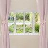 Curtain Tiebacks, 2PCS 3D Fabric Flowers Curtain Holders Adjustable Elegant