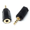DRUT 2pcs 2.5mm Stereo Jack to 3.5mm Socket Plug Audio