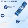 Gociean 2025 Version RV Roof Sealant 2-Pack, Self-Leveling Lap Sealant