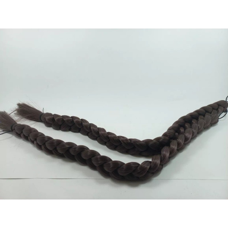 Bootleg Par De Trenzas Cabello Sintético 55 Cm Color Castaño