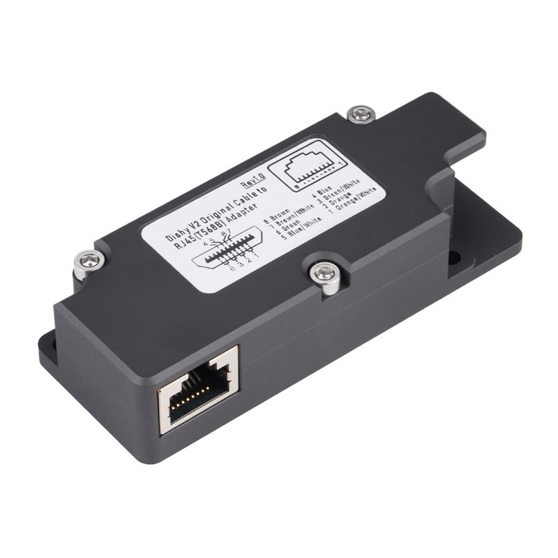 Dishy Cable Adapter to RJ45 ABS Rectangular Satellite Antenna Cable