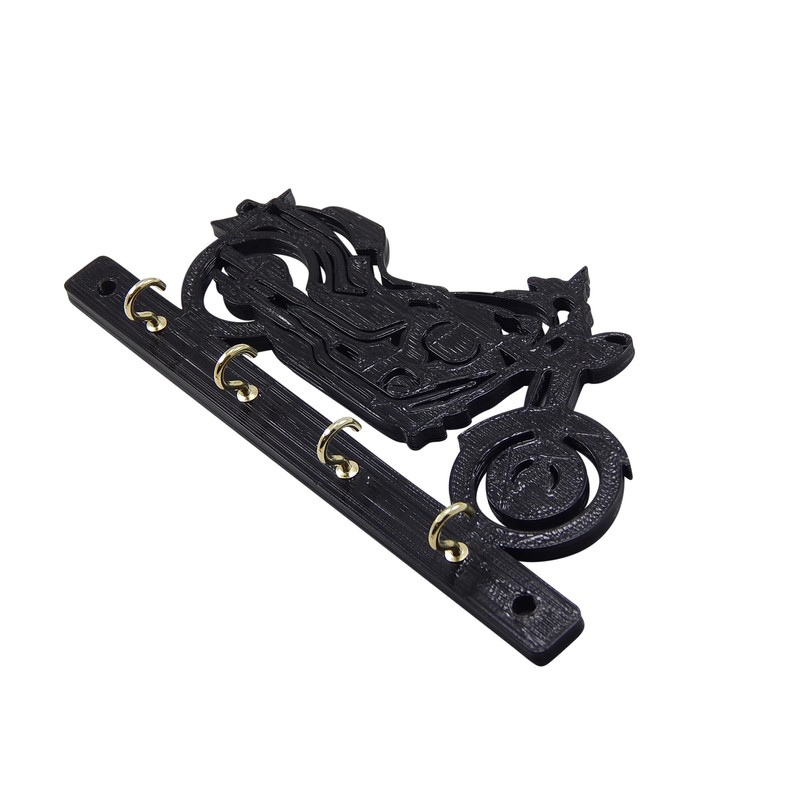 Key Rack Holder Hanger Compatible with Harley Fatboy Softail Motorcycle