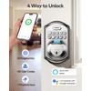 TEEHO WiFi Smart Lock TE012W, Fingerprint Door Lock with Built-in
