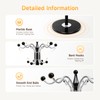 17 Hooks Metal Freestanding Coat Hat Rack Tree Clothes Hats