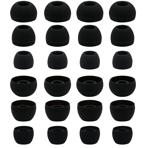 BLLQ BLLQ 12 Pairs Silicone Replacement Earbud Ear Buds Tips