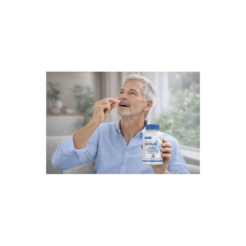 Diolix 100 Caps Curcuma, Espirulina Suplemento Glucosa Sin Sabor