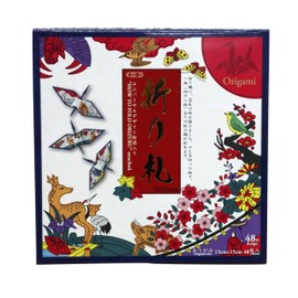 Made in Japan Traditional Origami (Flower Cards 48 Patterns Folding Tag)