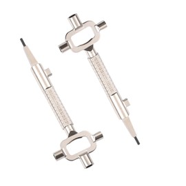 Mythosurge Pack of 2 Universal Construction Keys, Architect Keys, Construction Keys, Construction Site Keys with Cylinder Gauge, Zinc Alloy, Measuring Tools