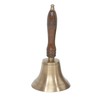 School Teachers Brass Plated Bell with Wooden Handle