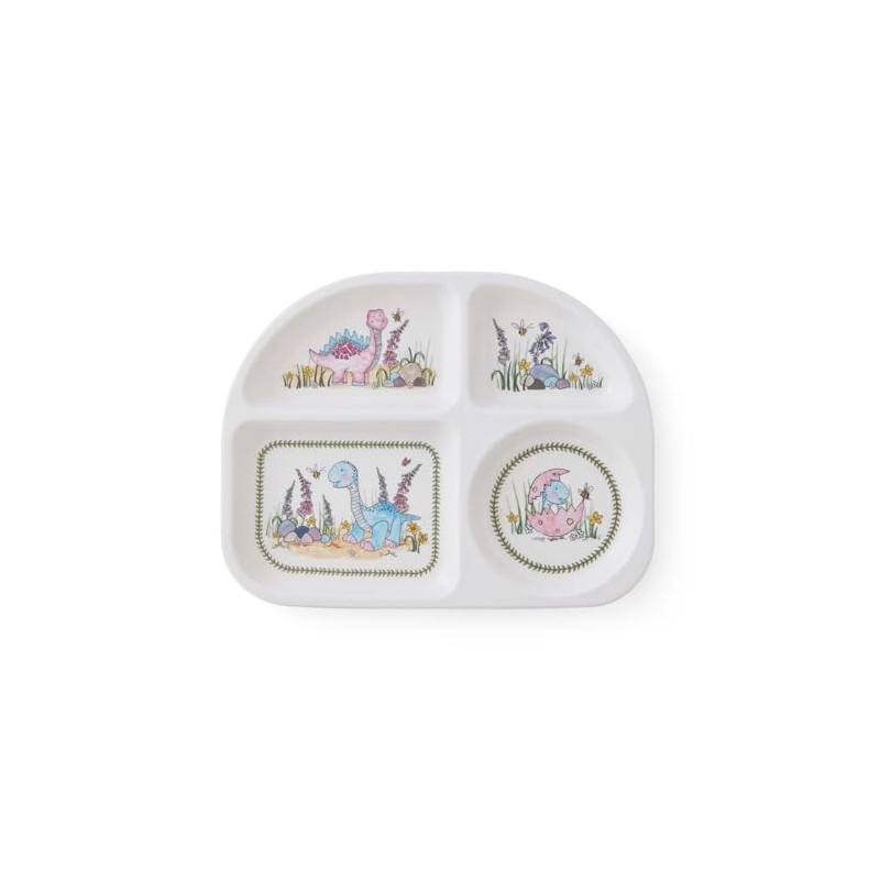 Mini Meirion Divided Plate, Pink, Blue