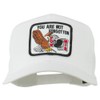 Pow Mia Not Forgotten Military Patch Cap - White OSFM