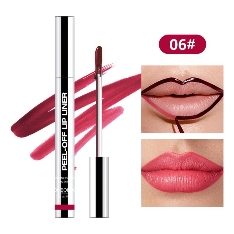 Lápiz Labial 3d Despegable - Mate Para Maquillaje Color 2pz