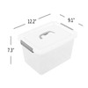 Callyne 10 L Clear Plastic Storage Box, 6-Pack Storage Latch