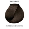 L'oreal Excellence Creme Permanent Hair Color, Medium Ash Brown No.5.1,