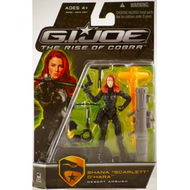 G.I. Joe The Rise of Cobra 3 3/4" Action Figure Shana "Scarlett" O' Hara (Desert Ambush)