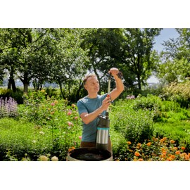 Gardena Telescopic Extender: Extension Tube for rain Water Tank Pumps, 21 cm, Ideal for Taller Water Tanks, 33.3 mm (G1") / 33.3 mm (G1") Thread (1420-20)