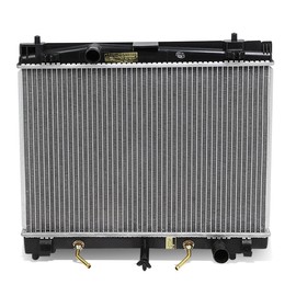 DNA Motoring OEM-RA-2890 OE Style Direct Fit Radiator Compatible with 07-17 Yaris / 08-14 Scion XD, 18-13/16" W X 13-3/4" H X 5/8" D, 1-1/4" Inlet, 1-1/4" Outlet