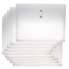 Zoohot Plastic Envelopes with String Closure Clear Side Loading, 1-1/4"