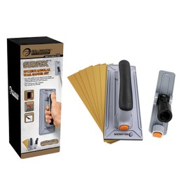 ROLLINGDOG Drywall Pole Sander - Hand Sander with 6PC Sandpaper,Use for Wall Surfaces and Into Corners and Edges(9"x3.3",Hook&Loop)