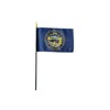 4x6 E-Gloss Nebraska Stick Flag - Flag Only - Qty