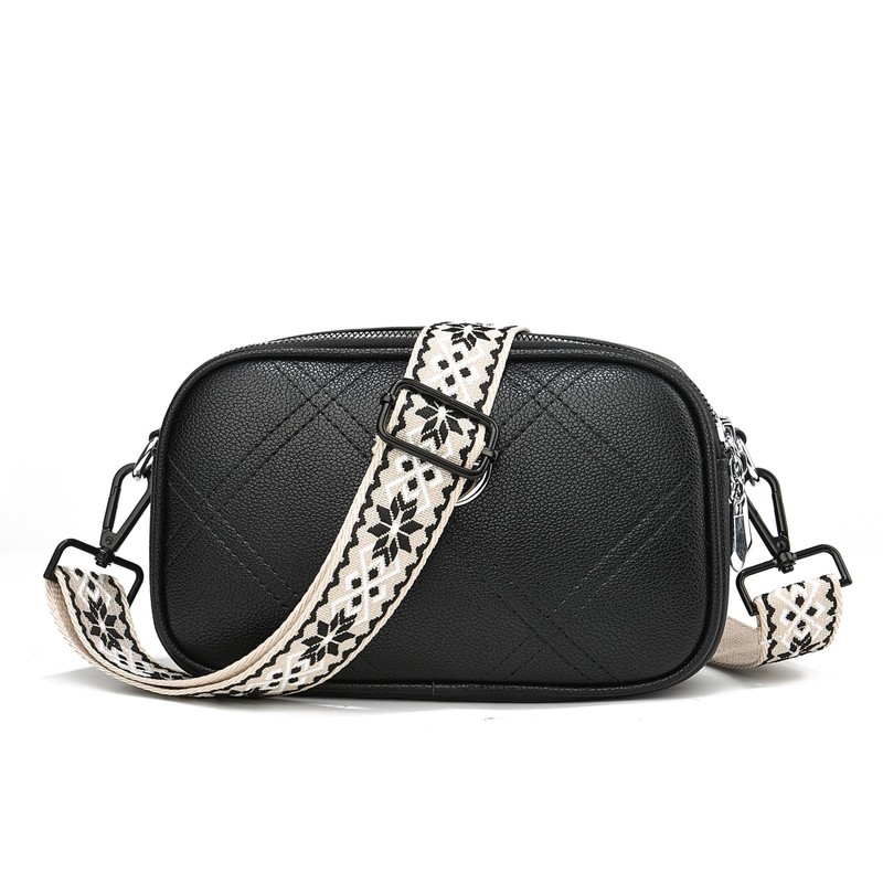 Black Hardware Purse Strap Adjustable Replacement Belts Wide Bag Straps