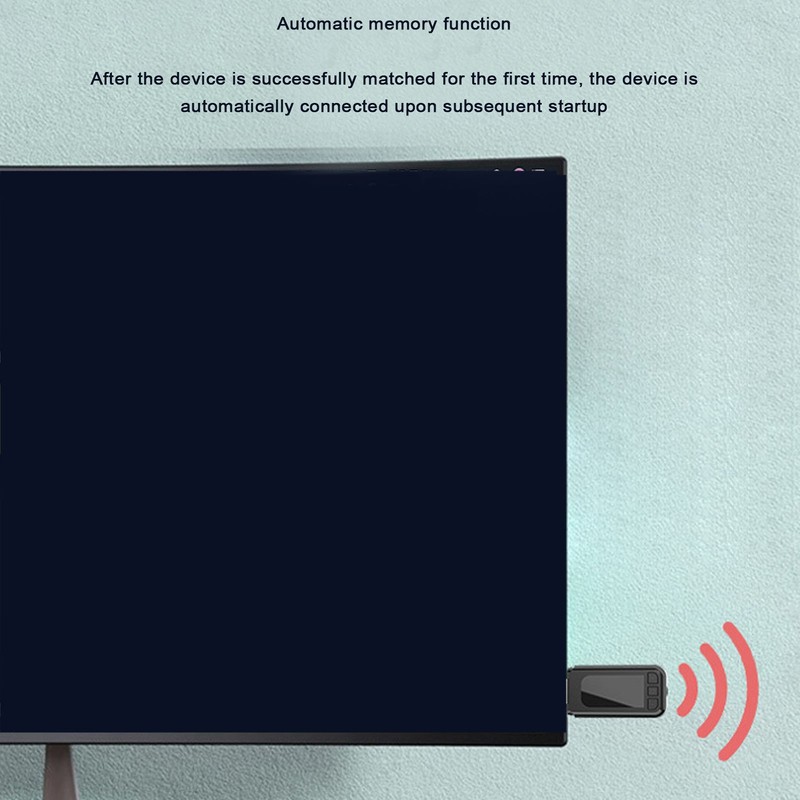 Dual Output Bluetooth Transmitter Bluetooth Transmitter USB AUX Connection Supports