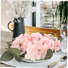 LIFKOME 3piezas Anillo De Vela Flores Artificiales De Rosas para