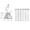 Ganter Normelemente GN 343.3-50-M10-A 3-50-M10-A 3-50-M10-A Articulated Feet with Threaded