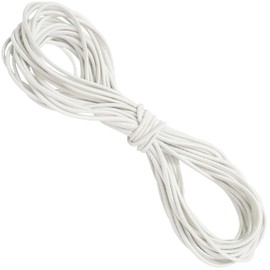 AERZETIX - C67774 - Rubber Cord Round 9.5 m - Diameter 2.5 mm - Colour White